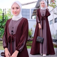 Vêtements islamiques grande taille en gros, robe maxi ample musulmane Abaya pour femmes