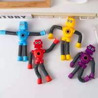 Mainan Robot Teleskopik dengan Suction Cup, Dapat Berubah Bentuk, Lucu, Pereda Stres, Puzzle, Mainan Fidget Rumit, Hadiah Anak, Souvenir Pesta