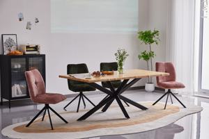 Mesa de comedor de cristal nórdico moderno barato y silla de cuero Pu para 6 juego de mesa de comedor de <span class=keywords><strong>restaurante</strong></span> con 6 sillas - Product Image 3