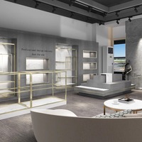 Nakashima personnalisé élégant vitrine en verre pour cosmétiques chaussures lumière LED pour bureau Studio magasin de chaussures support accessoire affichage