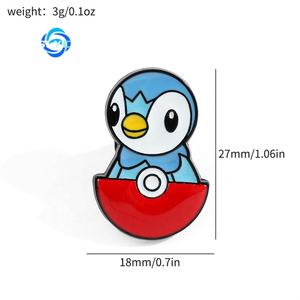 귀여운 창의적인 포켓몬 브로치 포켓볼 메탈 배지 만화 캐릭터 합금 핀 장식용 선물 - Product Image 2