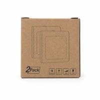 Lampe de nuit LED carrée personnalisée, blanc chaud 2700K, avec capteur de lumière, gradation progressive, éclairage intérieur