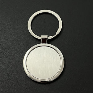 Custom Laser Engraving Stainless Steel Keychain Blank, Silver Metal <b>Keyring</b> for DIY Sublimation, Various Shapes, Luxury Fashion - Product Image 5