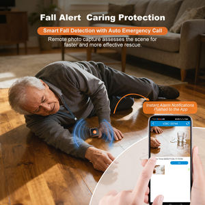 ReachFar Bouton SOS <span class=keywords><strong>simple</strong></span> avec GPS, détection automatique des chutes, alerte et numéroteur <span class=keywords><strong>pour</strong></span> personnes âgées atteintes de la maladie d'Alzheimer et personnes handicapées, avec capture à distance - Product Image 2