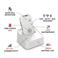 Alarme de sécurité personnelle Eview, traceur GPS intelligent et localisateur, bouton SOS 4G, dispositif de détection de chute pour personnes âgées, boutons de panique