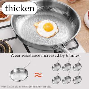 جديد نمط مطرقة سبائك التيتانيوم متعدد الوظائف مقاوم للخدش غير لاصق متوافق مع جميع المواقد (30 أو 11.8 في) - Product Image 3