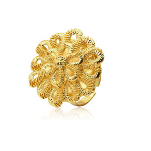 Africano <span class=keywords><strong>gold</strong></span> cluster anel grande traje árabe saudita 14k <span class=keywords><strong>gold</strong></span> ring jóias com desconto - Product Image 3