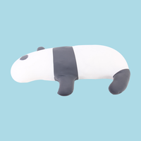 Peluche Panda Cartoon Super Douce OEM ODM en Gros, Coussin à Câliner Brodé Effet Rafraîchissant, Poupée en Peluche Apaisante en Nylon