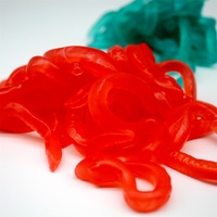 Bonbons gélifiés aux fruits assortis colorés en gros en vrac Aromatisés au goût fruité Emballés en bouteilles Bonbons serpent halal