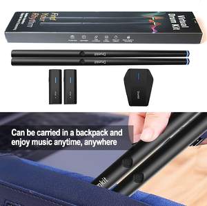 Bộ Trống Thực Hành Dùi Trống Điện Khí Có Cảm Biến Chân Gậy Trống Không Khí Virtua Cầm Tay Cho Người Mới Bắt Đầu - Product Image 2