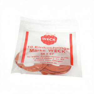 Anillos de conservación Weck 54 x 67 para frascos de 60 mm, paquete de 10 - Product Image 2