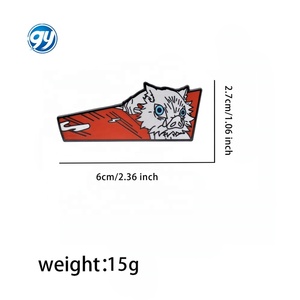 Cool Anime <span class=keywords><strong>Tanjiro</strong></span> esmalte pines broches para ropa escuela mochila Cosplay solapa insignias moda joyería accesorios regalos - Product Image 4