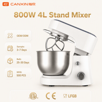 Appareils de cuisine, mélangeur sur socle/stand en acier inoxydable, moulin à épices, mixeur, pétrin électrique, 6 vitesses, usage domestique