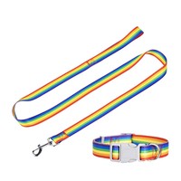 Accessoires pour animaux de compagnie en gros, nouveau collier réglable en nylon, laisse pour animaux de compagnie, collier pour chien et chat pour chiens de petite et moyenne taille