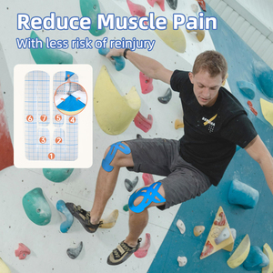 Cinta Kinesiológica Deportiva Precortada para Músculos, Previene Lesiones Musculares en Rodilla y <span class=keywords><strong>Muslo</strong></span>, Protección para Maratón, Correr y Ejercicio - Product Image 5