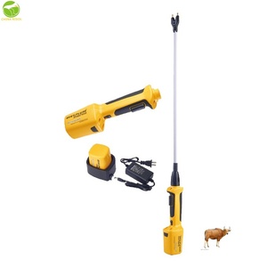 Piccolo elettrificatore portatile ricaricabile per bestiame con impugnatura corta, impermeabile, per uso in stalla - Product Image 1