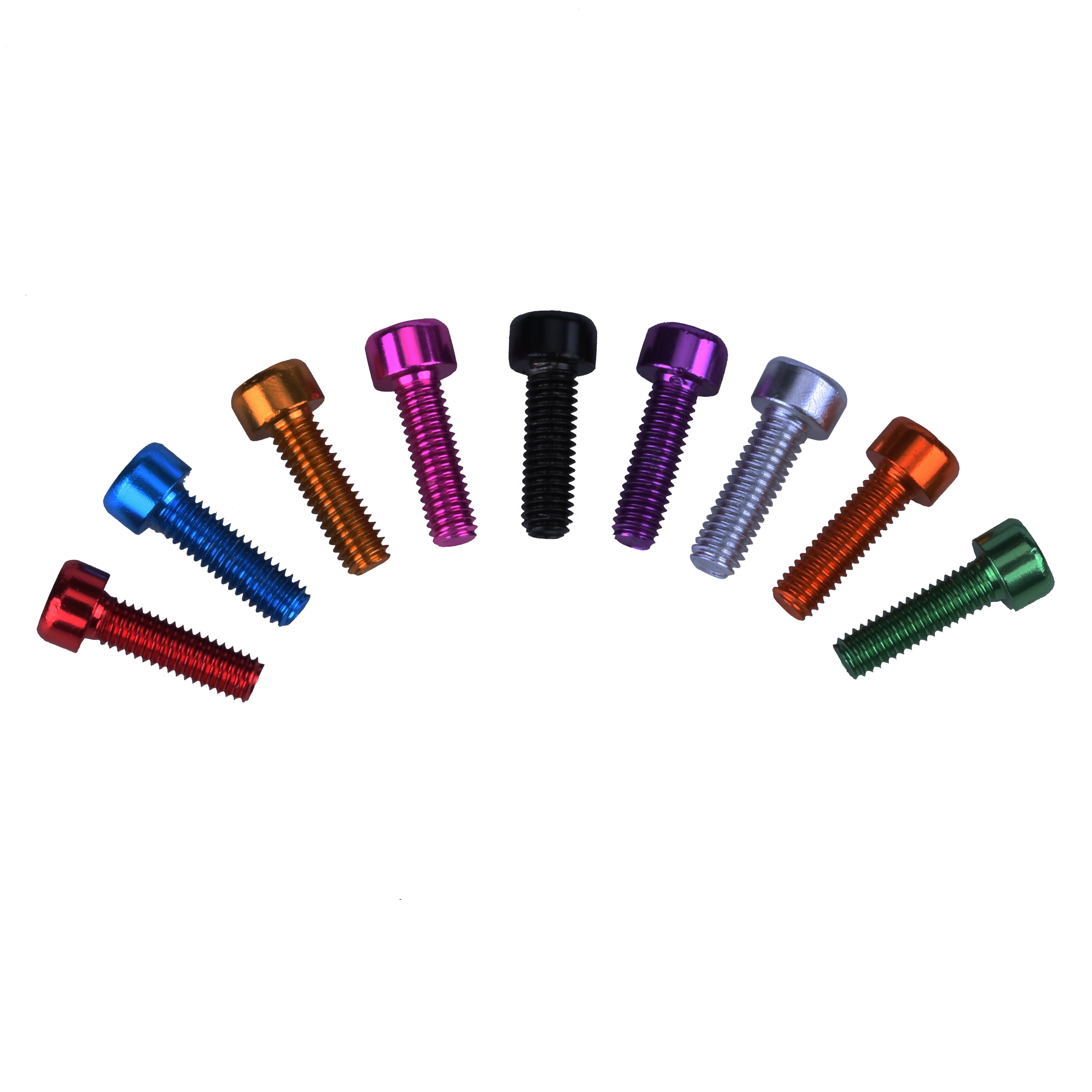 Vis à Tête Cylindrique à Empreinte Hexagonale En Aluminium 7075 - Couleur, Neuf