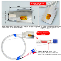 Surface Mounted PT100 Platinum Resistance Temperature Sensor IP43 OEM 4-20mA Thermal Resistance Pipeline Wall Transmitter