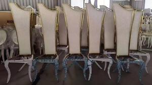 Foshan Sino Alquiler perfecto Decoración Muebles Apilable Acero inoxidable Banquete Eventos Sillas de boda - Product Image 6
