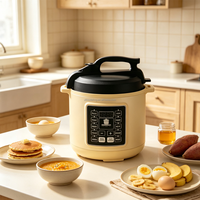 Cuisinière à pression électrique grande capacité pour la famille, cuisson rapide de ragoûts, soupes, viandes, légumes, multifonction, pot à pression de cuisine