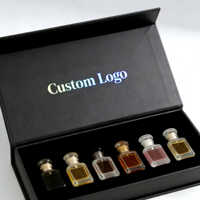 Boîte cadeau de parfum personnalisée, boîte à couvercle rabattable avec fermeture magnétique, petite boîte d'échantillon de parfum, boîte vide, insert en mousse EVA