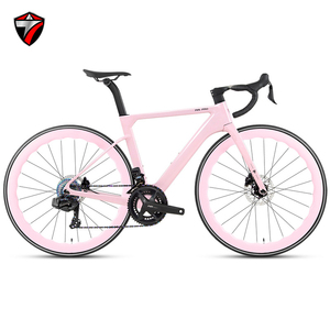 Vélo de Route 700C en <span class=keywords><strong>Carbone</strong></span> avec Freins à Disque et Transmission Électronique sans Fil 12 Vitesses pour Course de Compétition et Cyclisme de Triathlon R15pro - Product Image 1