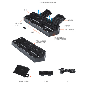 <span class=keywords><strong>Ps4</strong></span>อัปเกรดที่ชาร์จอเนกประสงค์/slim/pro/<span class=keywords><strong>vr</strong></span> แท่นระบายความร้อนที่จับแท่นชาร์จฐานวางแผ่นดิสก์อุปกรณ์เสริม - Product Image 5