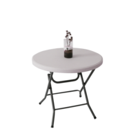 Table de cocktail pliante au design moderne D60 D80, en plastique, pour événements extérieurs, discothèques, bars, caves à vin