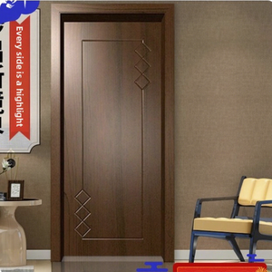 Porte intérieure moderne imperméable prête à être expédiée, ensemble composite pour chambre à coucher, porte de peinture personnalisée pour la maison - Product Image 1