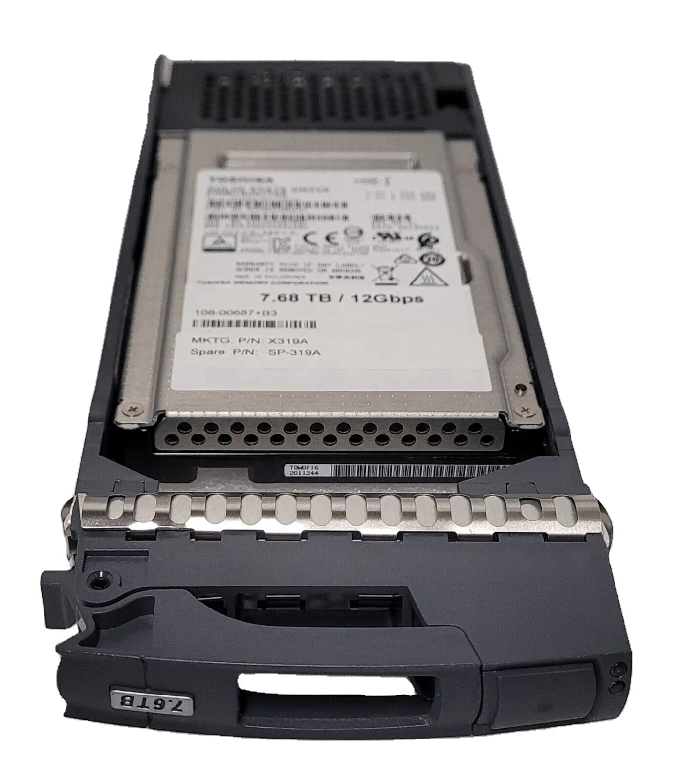 X319A SAS 2.5" 7.6TB SSD X319A-R6 สําหรับ NETAPP DS224C A220 A200 A700s