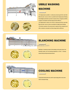 Machine automatique de croustilles de pomme de terre de meilleure vente de QD certifiée CE <span class=keywords><strong>pour</strong></span> les <span class=keywords><strong>frites</strong></span> surgelées faisant <span class=keywords><strong>pour</strong></span> la matière première de fruit - Product Image 4