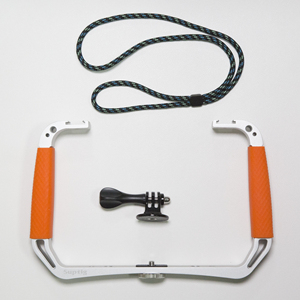 Suptig Plate-forme de <span class=keywords><strong>plongée</strong></span> sous-marine en alliage d'aluminium, support de stabilisation portable en silicone à double <span class=keywords><strong>poignée</strong></span> pour appareils photo DJI et Insta360 - Product Image 6