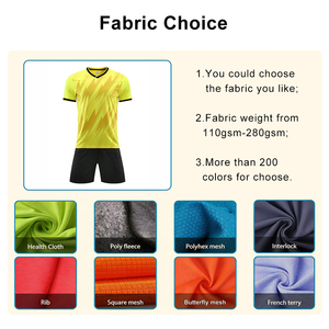 Maillots de football personnalisés de haute qualité, ensemble de 10 maillots américains, 100% polyester, respirant, séchage rapide, short d'entraînement d'été - Product Image 2