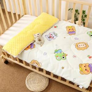 Nouveau-né bébé <span class=keywords><strong>lit</strong></span> coton matelas maternelle petite couette <span class=keywords><strong>lit</strong></span> pour enfants matelas nouvelle couleur Anti-poussière acariens 200TC toutes saisons - Product Image 3