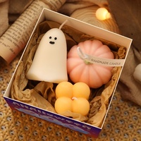 Großhandel Halloween-Themen Geschenkbox-Set Geister-Kürbis Aromatherapie-Kerzen Geschenkset