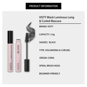 VISTY-<span class=keywords><strong>Mascara</strong></span> Vegan 4D noir Tube allongeant les cils, extension imperméable à l'eau, en fibre <span class=keywords><strong>de</strong></span> soie 4D vegan - Product Image 6