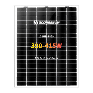 EcoReesun 10BB Perc Half Cut Cell 182mm 108 cellules Système de panneau solaire rouge Façade PV pour la maison avec un rendement économique élevé - Product Image 1