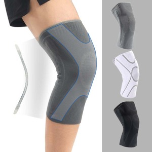 Genouillères tricotées en 3D pour hommes, haute élasticité, protection pour le basketball, le cyclisme, gris, noir, blanc - Product Image 4