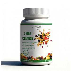Cápsulas de Limpieza de 7 Días para la Desintoxicación del Colon y el Intestino, Suplemento Herbal para la Digestión, Limpieza Corporal Completa, Natural, 60 Cápsulas - Product Image 1