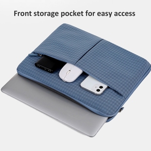 Großhandel Maßgefertigte <span class=keywords><strong>10</strong></span>/11 Zoll Hahnentritt-Muster Oxford-Stoff Laptoptasche Wasserdichte <span class=keywords><strong>Tablet</strong></span>-Aufbewahrungstasche - Product Image 3