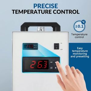 Sihao เครื่องทำน้ำเย็นสำหรับอุตสาหกรรม CW-5200DG 0.93HP 7L ความจุ130W 150W ระบบระบายความร้อนสำหรับ CO2อุปกรณ์ห้องปฏิบัติการเลเซอร์ - Product Image 4