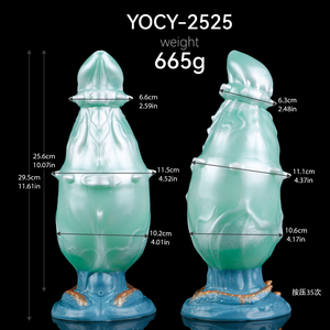 Jinyao Fallen Scale Dragon Fantasy Series Dildo Inflable de Silicona Premium con Base de Succión y Diseño Único con Púas - Product Image 5
