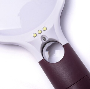 4x Tay Magnifier Pin Điện Glass Lens Led - Product Image 4