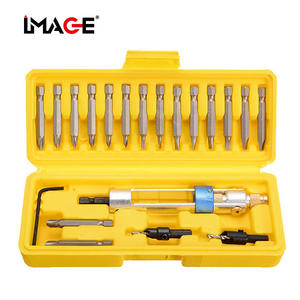 Juego de brocas avellanadoras de 20 piezas con portabrocas de cambio rápido para taladrado de metal - Product Image 1