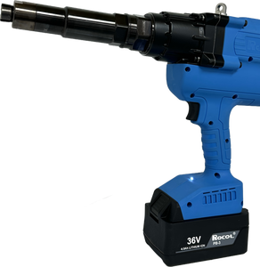 <b>Battery</b>-Powered 36V MINOVA Ordless Industrial Rivet <b>Gun</b> RL-HD50 Wireless Riveting Tool Kit - Product Image 2