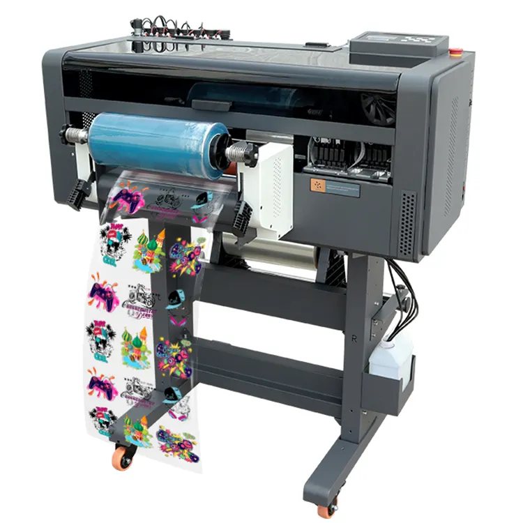 2024 venda quente uv dtf etiqueta impressora 60cm 30cm a3 uv dtf etiqueta impressora filme ab impressora de tinta uv para
