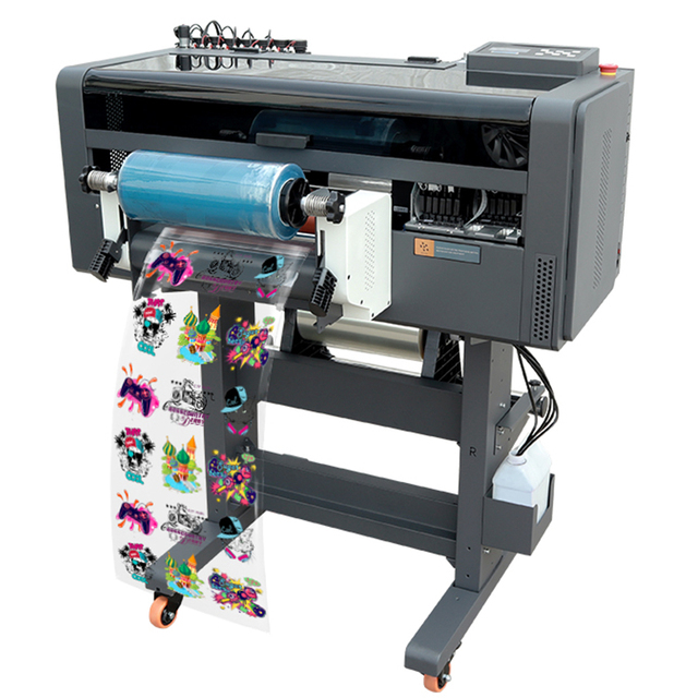2024 Hot Sale Uv Dtf Print Sticker Printer 60cm 30cm A3 Uv Dtf Sticker Printer Machine ab Film Uv Ink Printer