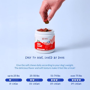 OEM ODM Golosinas Blandas para Perros con Alto Contenido de Proteínas para la Salud de la Piel y el Pelaje, Ácidos Grasos OMEGA, Probióticos, Apoyo Inmunológico, 2.5G/unidad, Todas las Razas, Todas las Edades - Product Image 4
