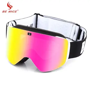 Ski & Snowboard Goggles, with two magnetic interchangeable lenses, men and women