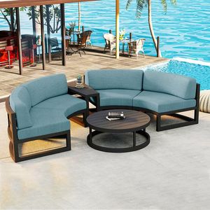 Modern Aluminum Round Shape Garden Set for Villa Apartment and Courtyard Outdoor and Patio Furniture Set - Product Image 4